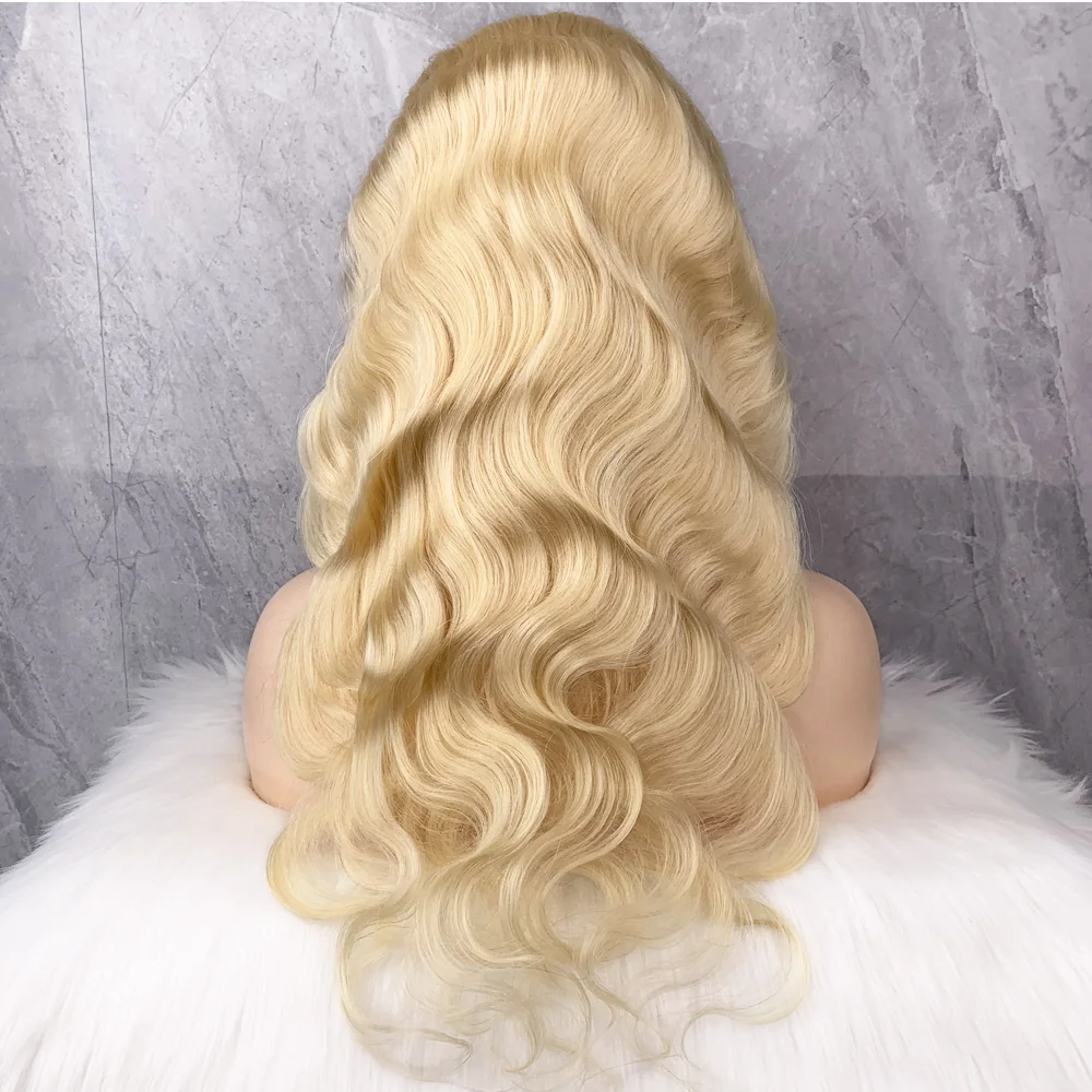 

Hot Sale 13*6 Virgin Lace Front Wigs 613 Honey Blonde Straight Body Wave Hunman13*4 Lace Front HD Wigs