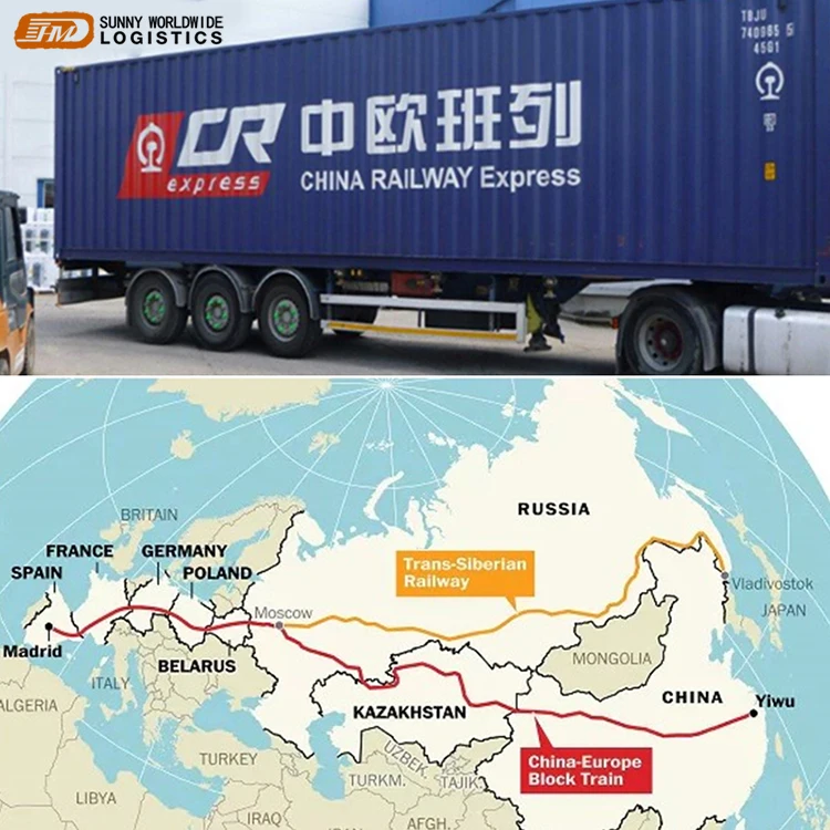 
Cheap Fast Railway Freight Train Shipping From China To Warsaw Poland Spain  (62267414506)