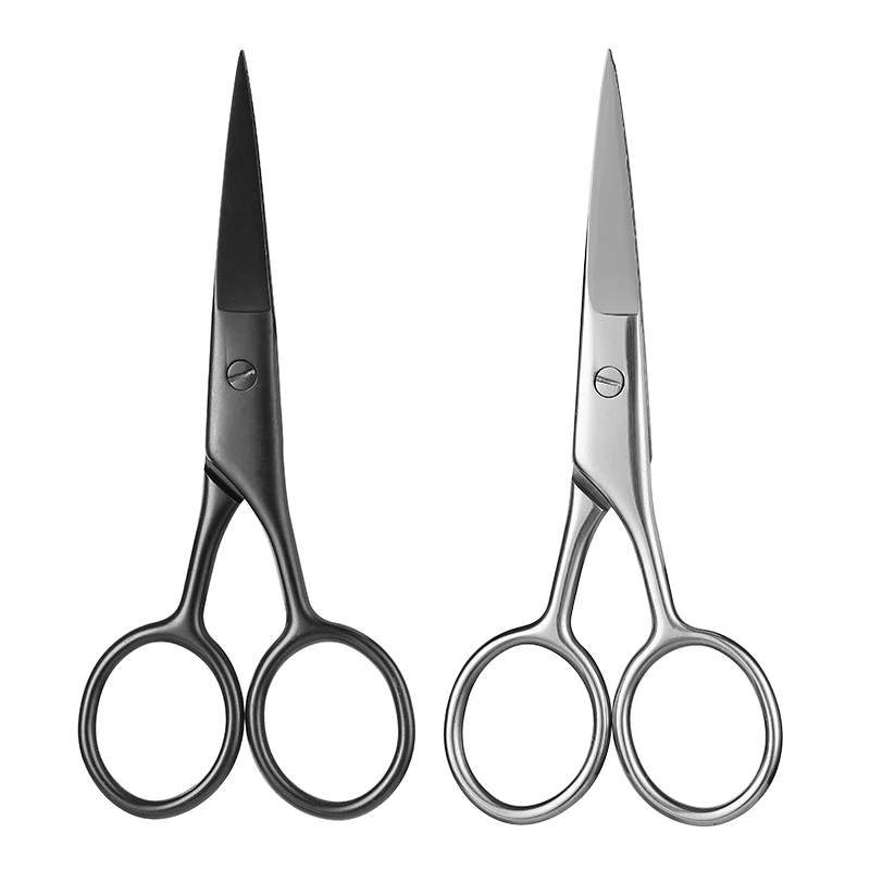 

Facial hair cutting scissor salon small beauty eyebrow trimming stainless steel shears beard scissors for men