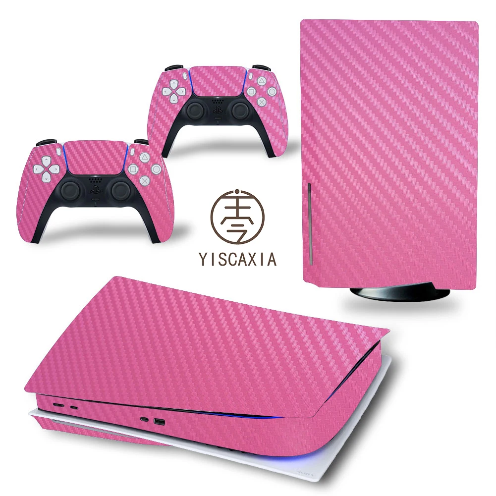 

Yiscaxia Pink Sticker PS5 Disc Version Console Remapper for Sony Playstation Games Price PS5 Joystick Controller Lovely Skin, Stand