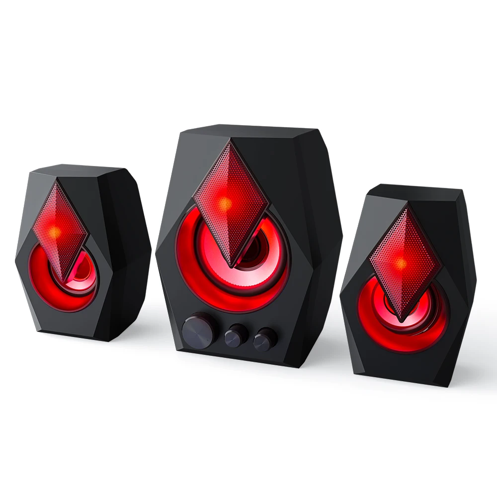 

S128 surround sound speaker system colorful led light usb speaker powerful sound rgb colored speaker surround