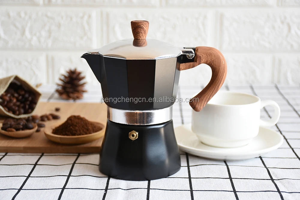 Moka Espresso Coffee Maker Machine 3cup/6cup/9cup/12cup Aluminum Italian Stove Top Coffee Maker Percolator