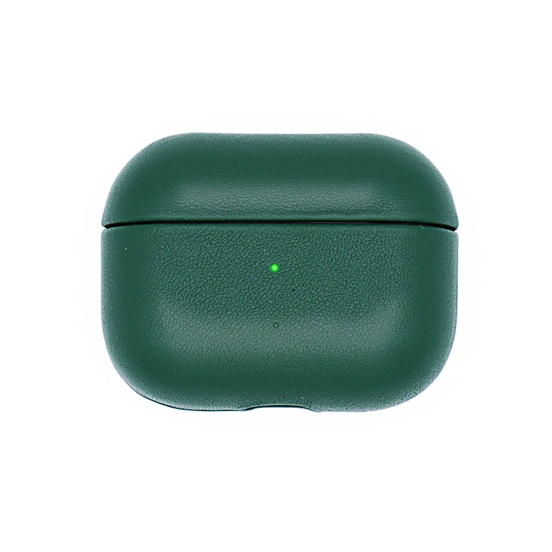 

Hot Sale Custom Cowhide Genuine Pebble Leather Case For AirPods Pro