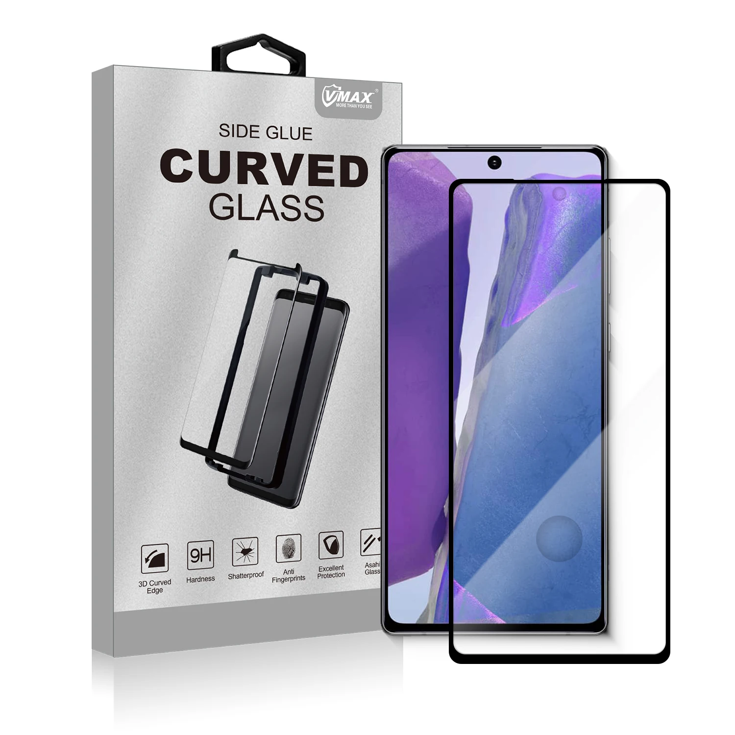 

Vmax 2020 New Model Full Curved Tempered Glass Screen Protector For Samsung Note 20