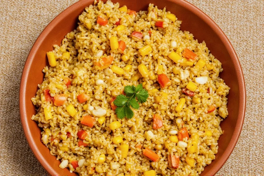 Couscous with spicy harissa sauce