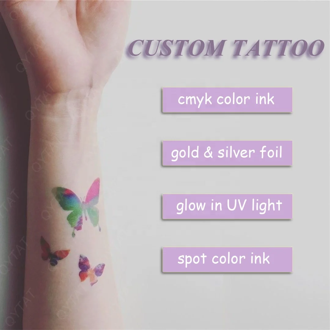 

Color Printed Small Mini Size Sexy Hand Body Individual Promotional Waterproof Custom Tattoo Logo