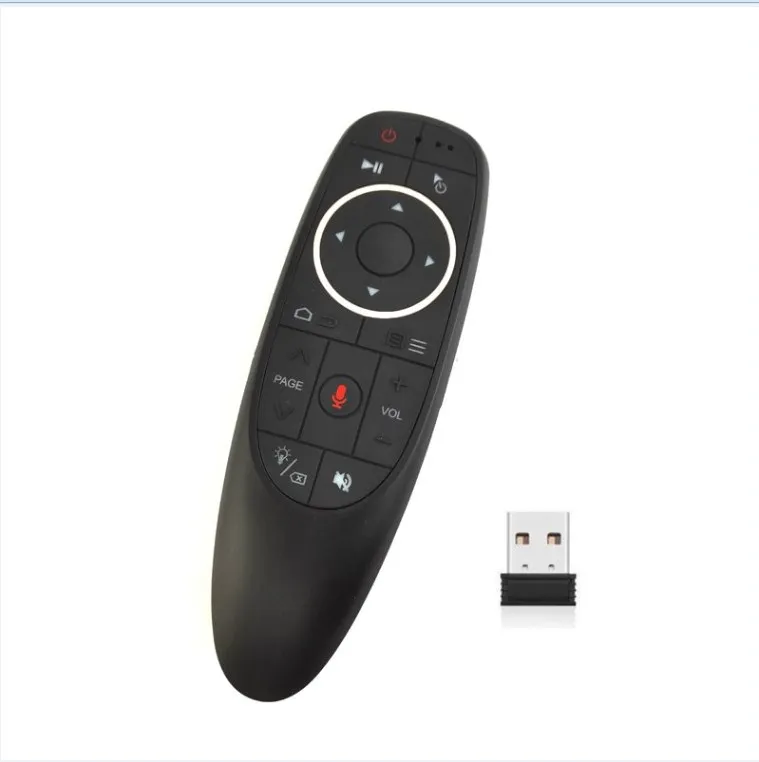 

Wholesale TV Air Mouse Remote 2.4GHz Keyboard Mic IR Learning Function Air Mouse G10 Pro Wireless Remote Control