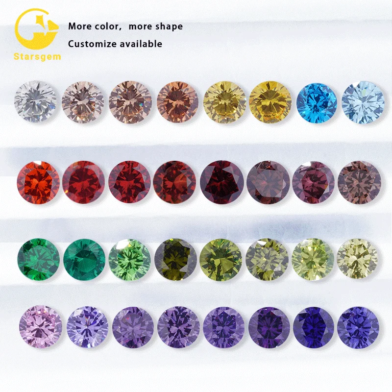 

Starsgem Loose Gemstone Manufacturer synthetic gems Zircon CZ Stone Cubic Zirconia