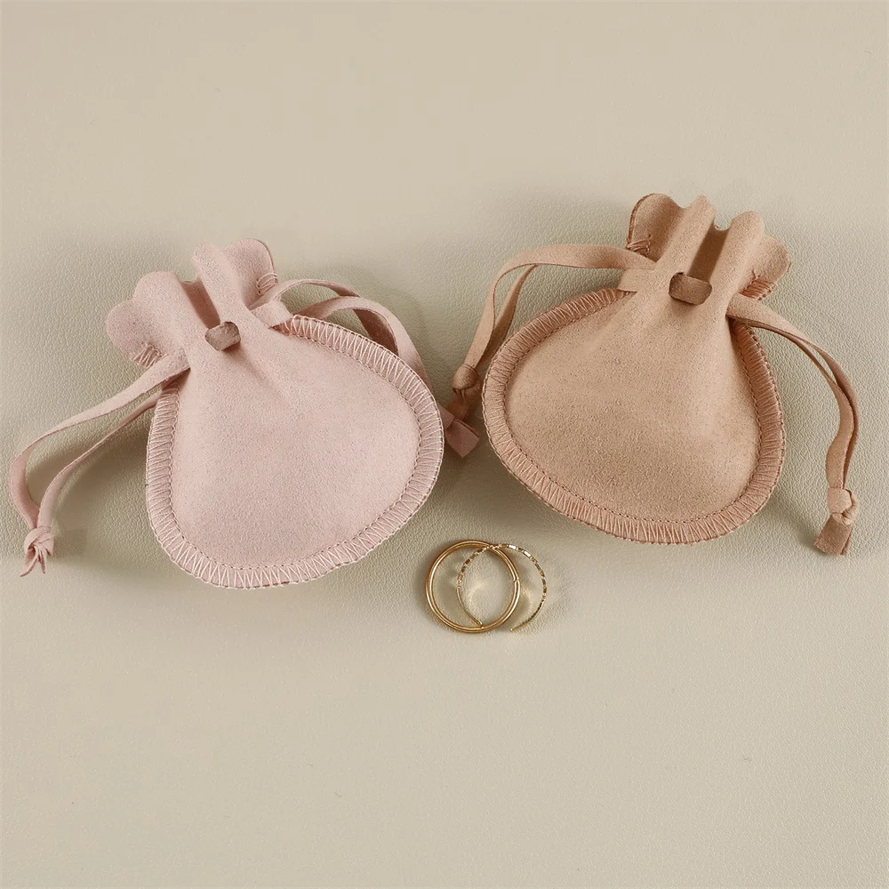 

Custom LOGO Drawstring Luxury Personalized Suede Microfiber Velvet Gift Packaging Bag Jewelry Pouch Bags