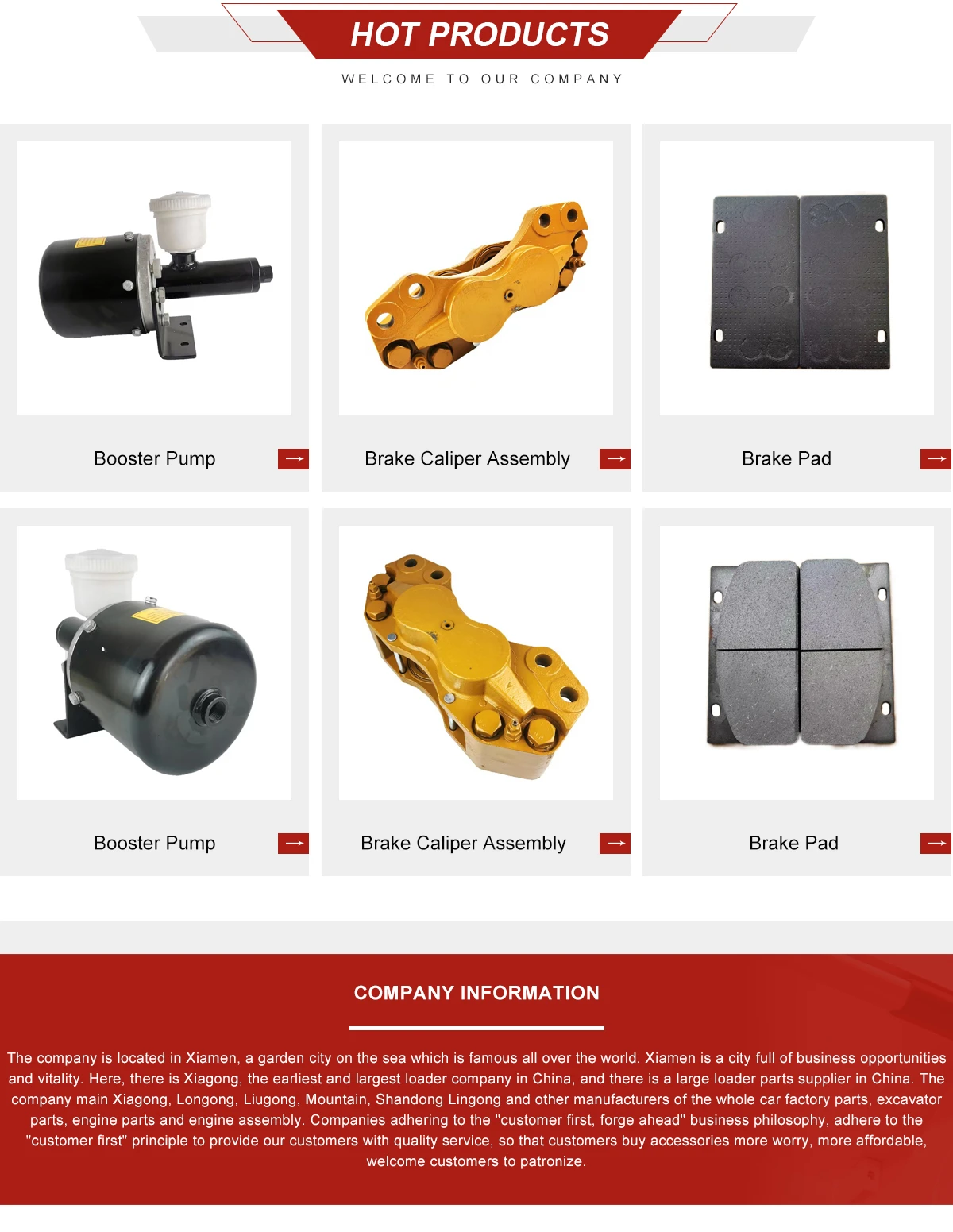 Xiamen Lianfan Qihang Construction Machinery Co., Ltd. Hydraulic part, Gear pump