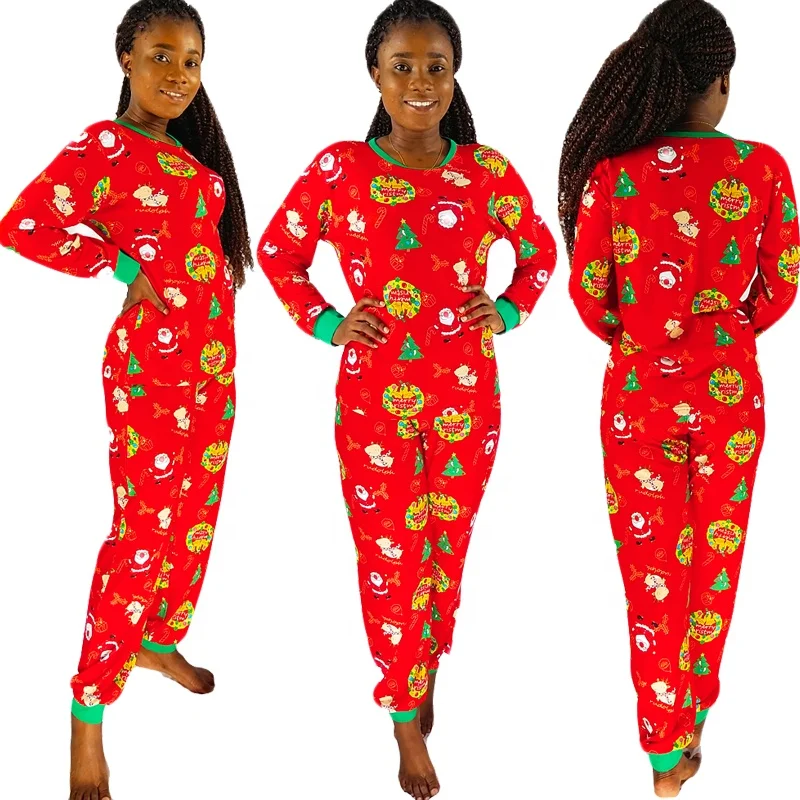 
2020 matching printing pattern christmas pajamas ready to ship for family 