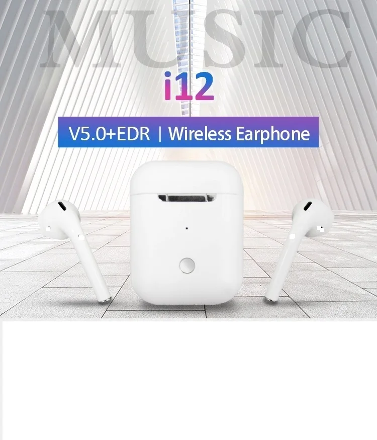 best selling products 2020 wireless headphone earphones i12 tws wireless bluetooth headphone earphones i200 i500 i9000tws - ANKUX.COM