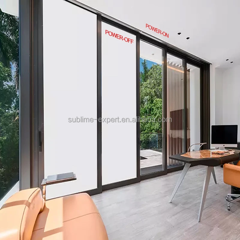 Pdlc Wholesale Container House Smart Film for Glass PDLC Film Self Adhesive Switchable Glass Villa Privacy Sliding Glass Door
