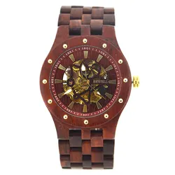 Water Resistant Wood Watch Automatic Watches Men W