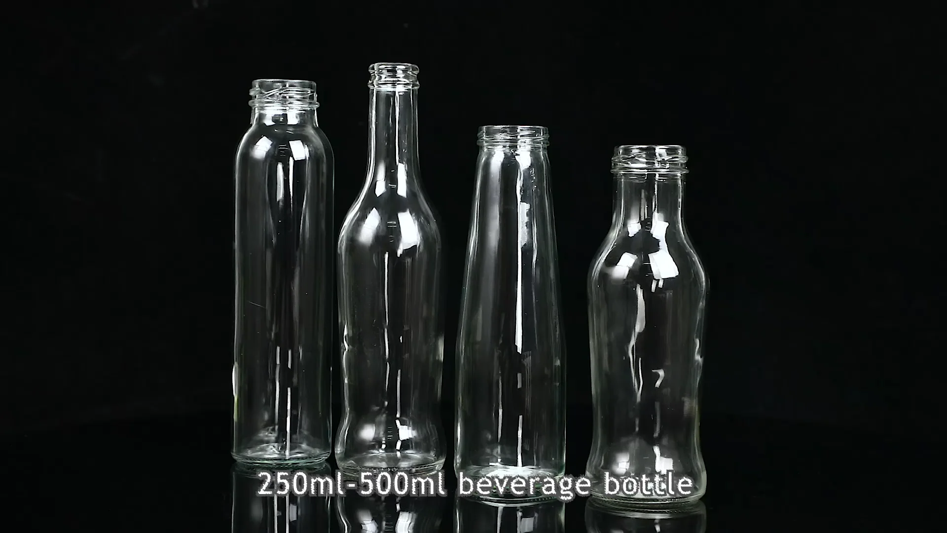 Clear 320ml 300ml Glass Juice Bottle For Beverage With Lids Buy 300ml