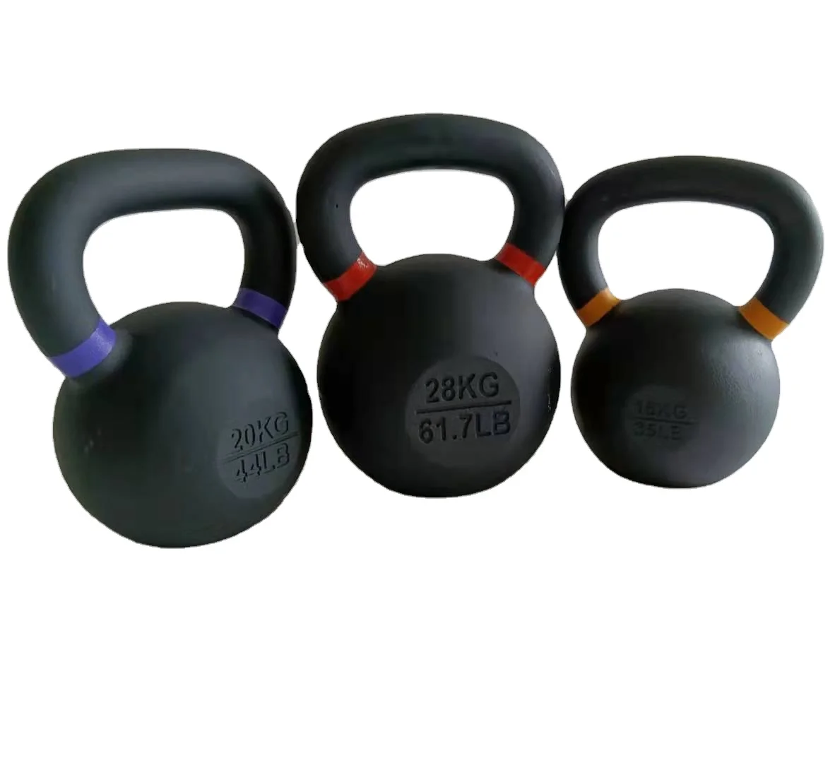 

Powder coated Cast Iron competition kettlebell for functional training and free weight, Colourful