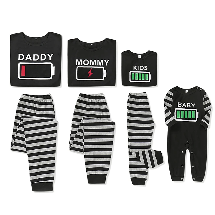 

Cotton son mother and daughter matching pajamas family matching clothing