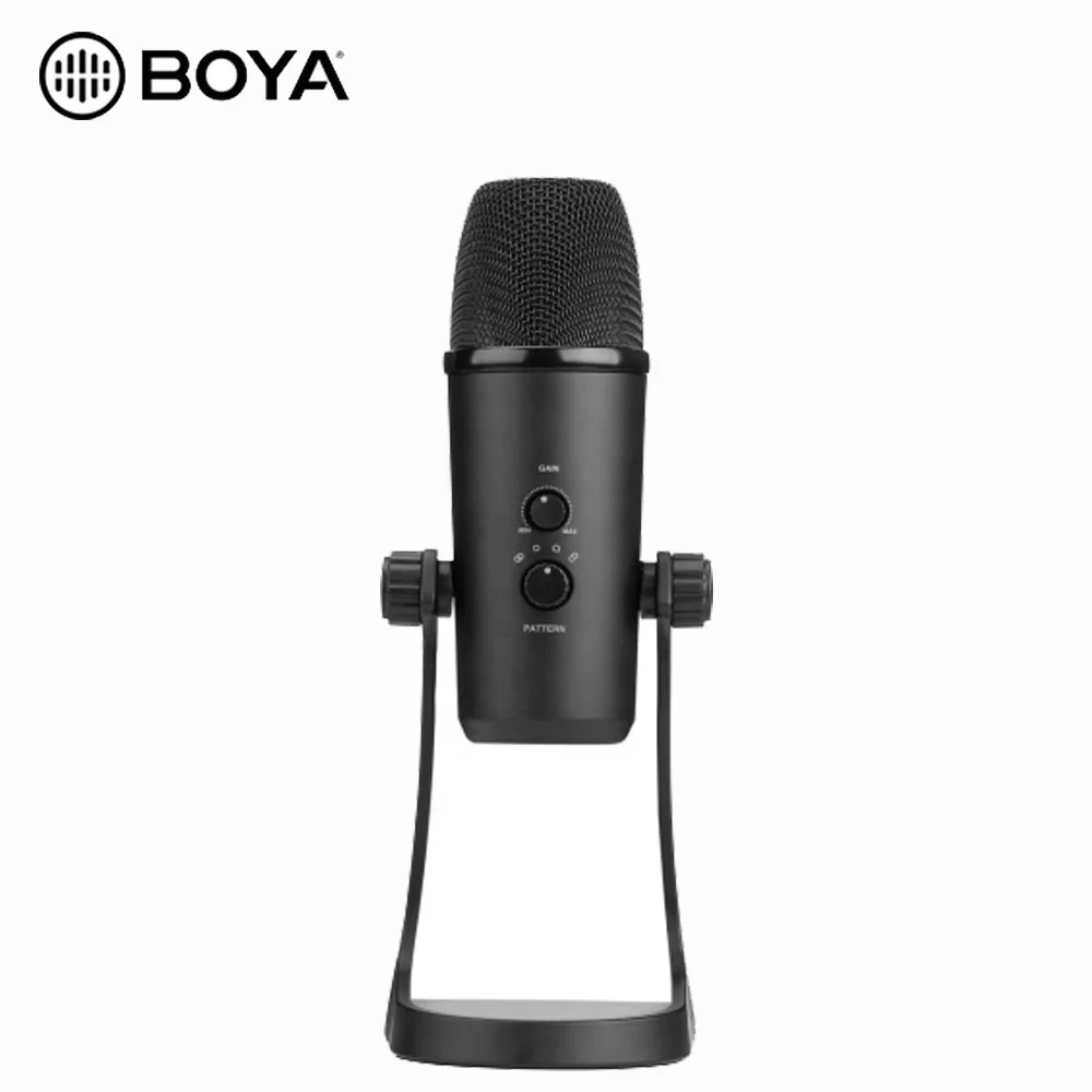 

BOYA BY-PM700 USB Sound Recording Condenser Microphone with Holder, Black