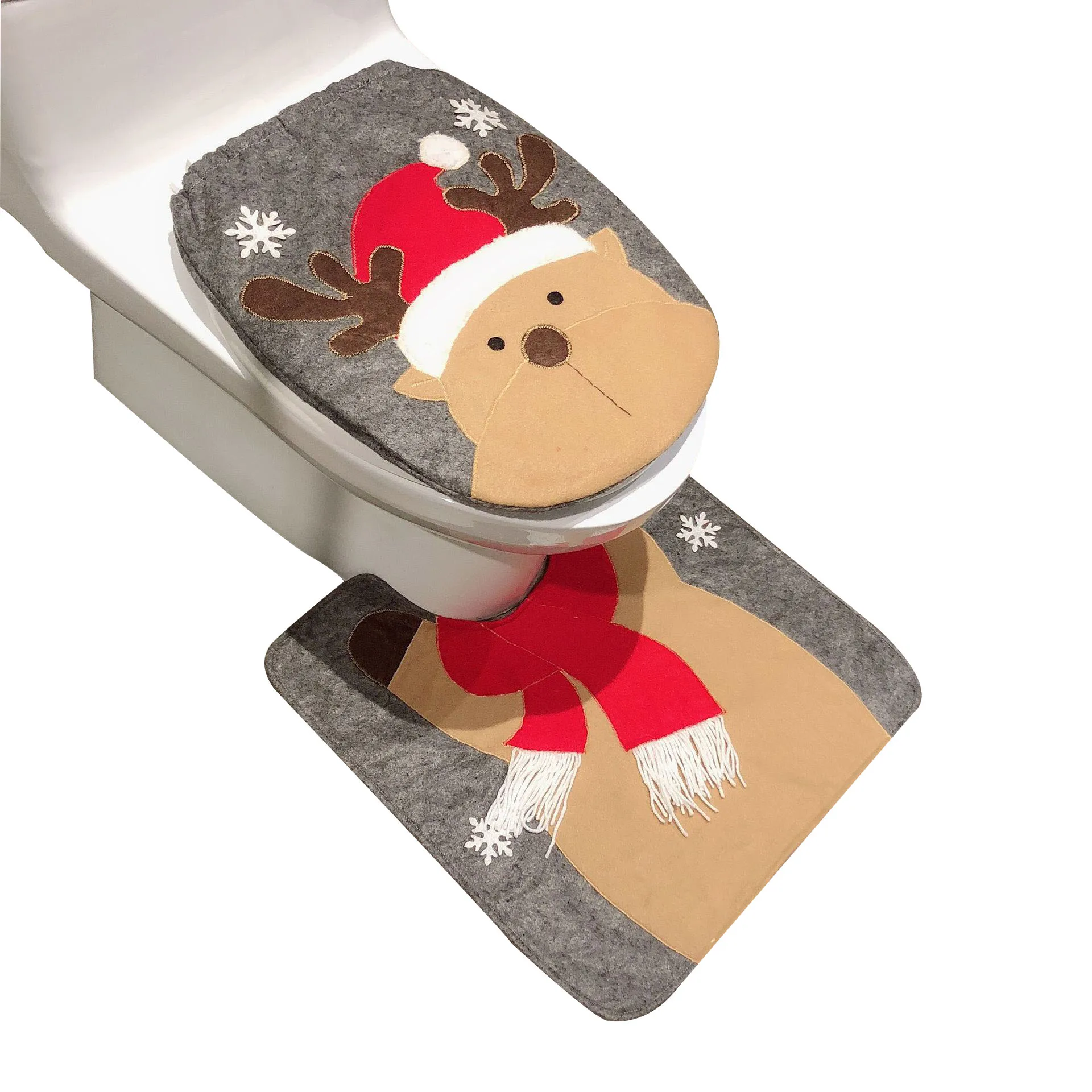 

Christmas Decoration Toilet Seat Cushion