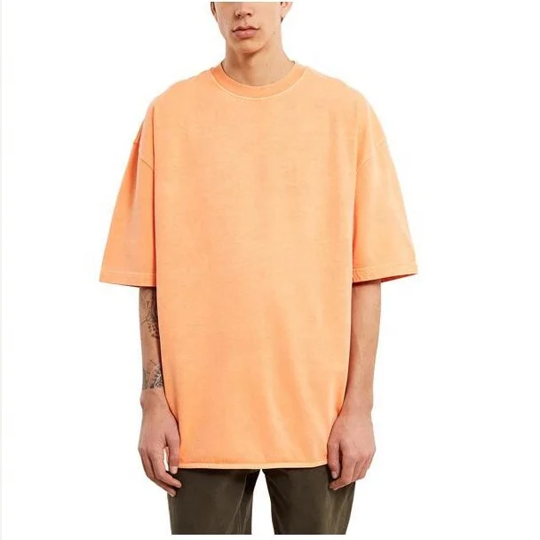 

High quality short sleeve 100% heavy cotton oversized t shirt, Can be customized