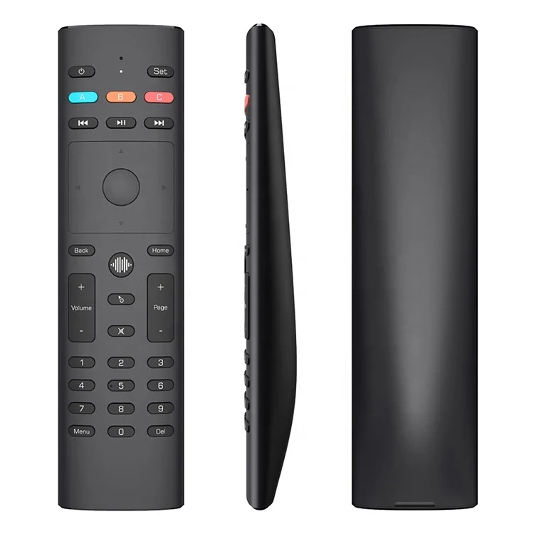 

Free Shipping G40S Air Mouse Voice Microphone Gyroscope 2.4G Wireless 33 Keys IR Learning G40 Remote Control For Android TV Box, Black