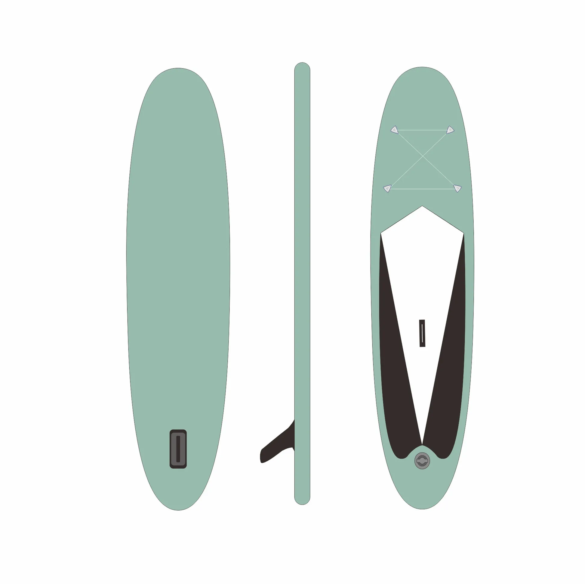 

inflatable sup wholesale more grip all round surfing stand up paddle board, Customized color