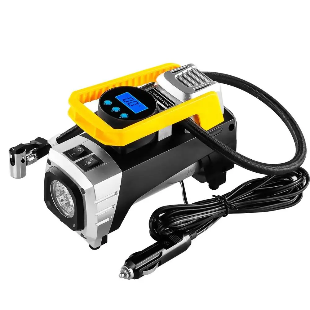 

Portable mini 12v car tyre inflator /electric ac compressor 120w 150psi double cylinder diesel air-compressors