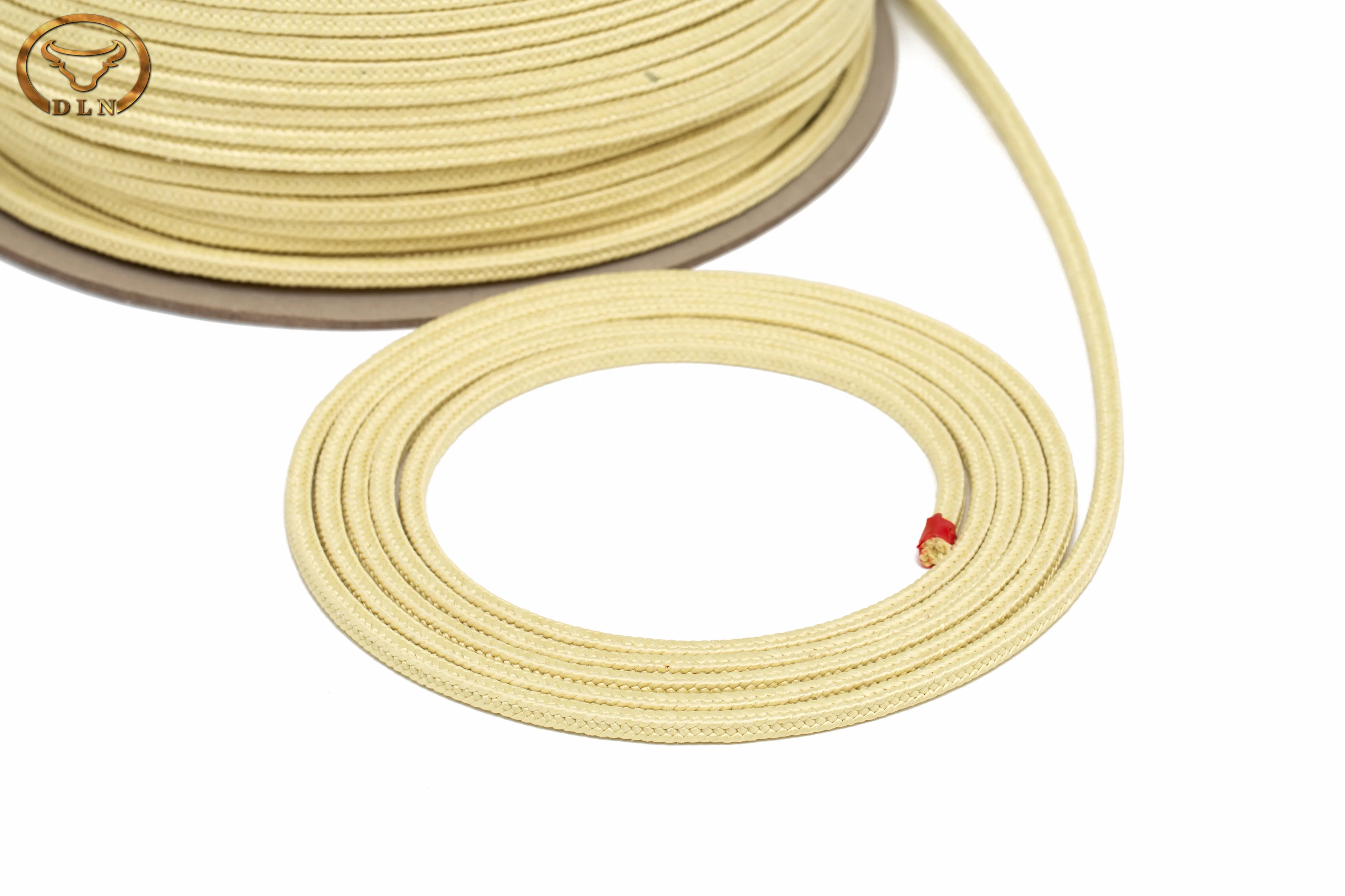 
Heat resistant square aramid ropes, high temperature resistant aramid roller ropes, yellow aramid roller ropes for sale 