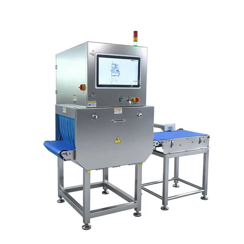 CQ-YW800 5030 heavy-duty pusher X-ray machine three-quarter view