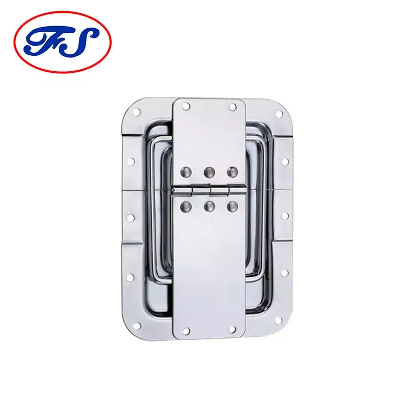 Classic Large Butterfly Recessed Latch with Lid Stay Hinge Elegant Design for Secure Closure