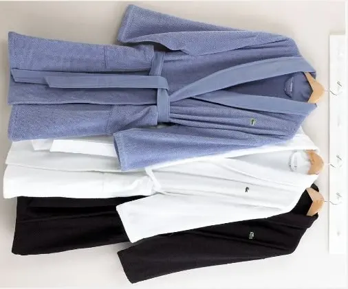 
100% Cotton Embroidery Cut Pile Hotel Bathrobe 