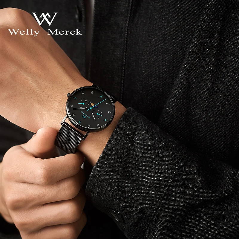 

New Brand Men Fashion Casual Men Wrist Watch Stainless Steel Quartz Watches