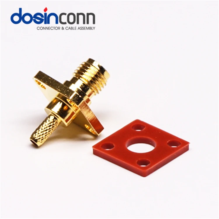 4 구멍 플랜지 절연 Sma Rf 안테나 Pcb 커넥터 Buy 4 Holes Flange Isolated Sma Rf
