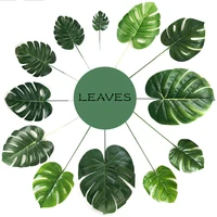 

Hot selling artificial plants single plastic turtle leaf for indoor decoration