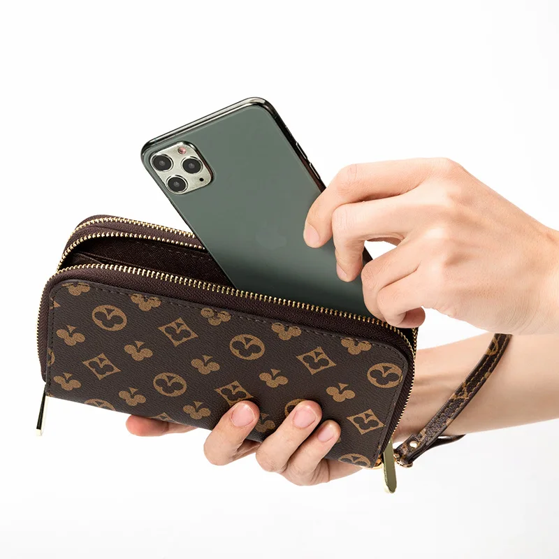 

Carteras para mujer woman luxury brand vintage hand wallet for women man purse