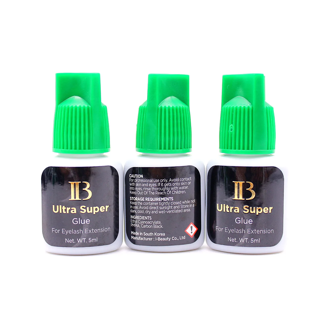 

Korea imported 5ml two seconds quick drying, customizable logo ib eyelash glue, Black
