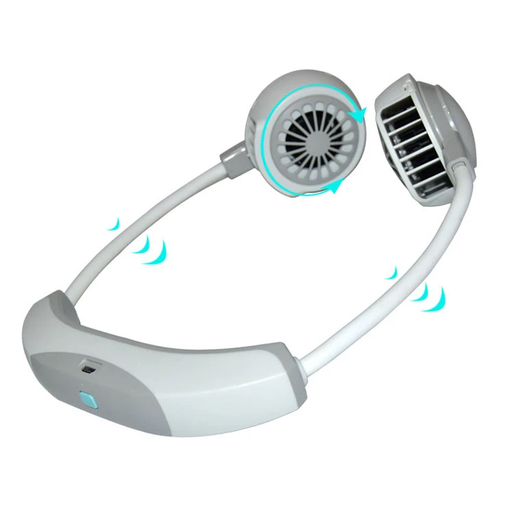 
2020 Most Popular Outdoor Sport Bladeless Led Small Mini Hanging Neck Fan 