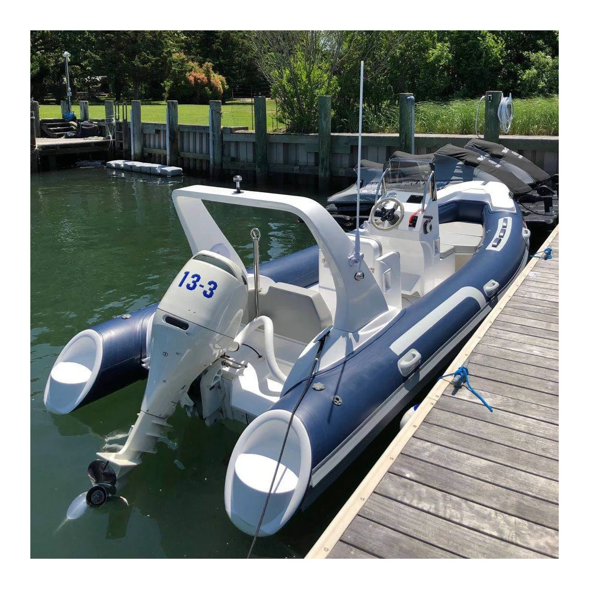 
Liya 5.2m fiberglass hull rib boat inflatable fishing kayak CE 