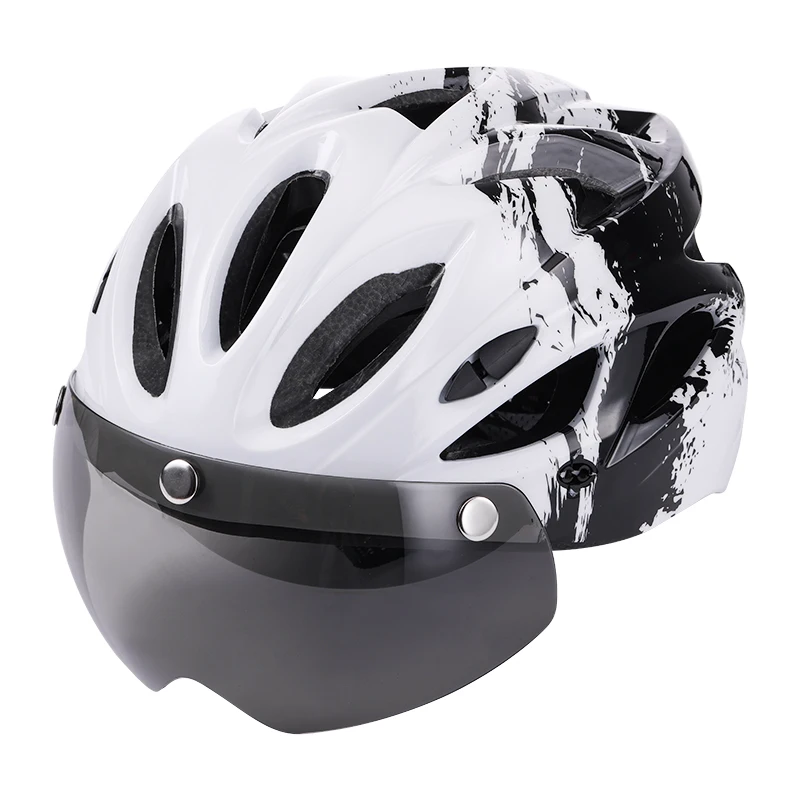 

Lightweight Bicycle Helmet with Rear Light & Detachable Magnetic face shield