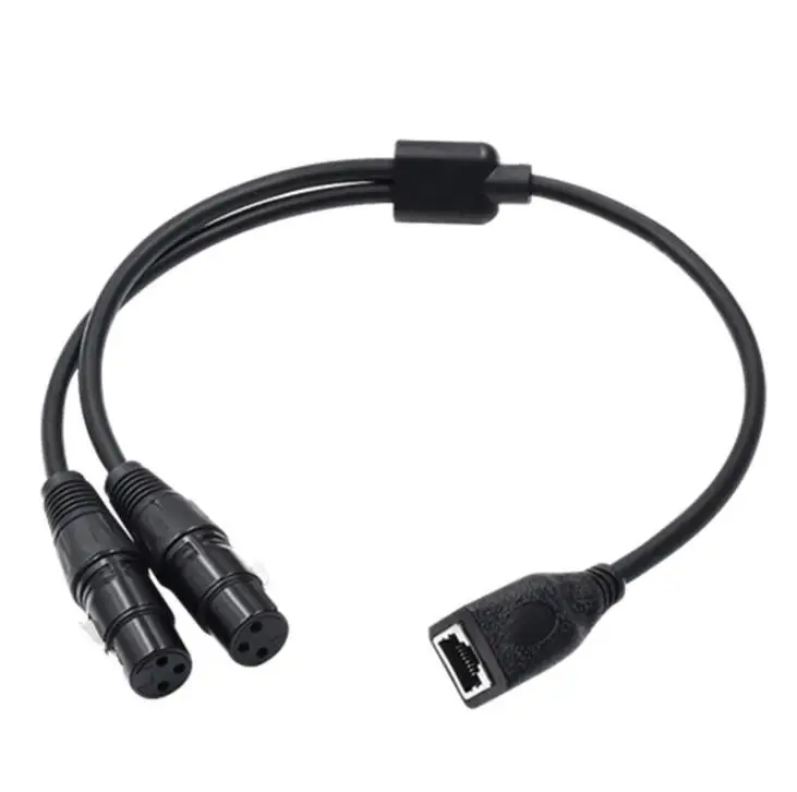 

Dual XLR male to RJ45 female audio cable,Network Interface female to XLR female Audio signal transmission