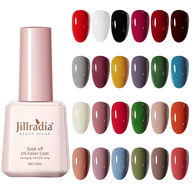 

Wholesale colorful 10ml glossy nail polish UV gel LED absorption soaking nail polish, Multi colors