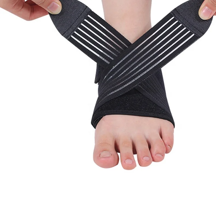 

2020 new design elastic adjustable copper arthritis ankle brace sprain for gym