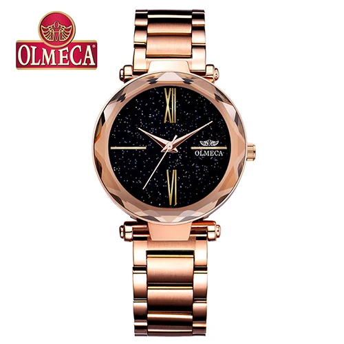 

2021 Top Brand Luxury Watches OLMECA Waterproof Wrist Watch Reloj Mujer Water Resistant Quartz Analog Women Watch Casual Purple, Multi colors