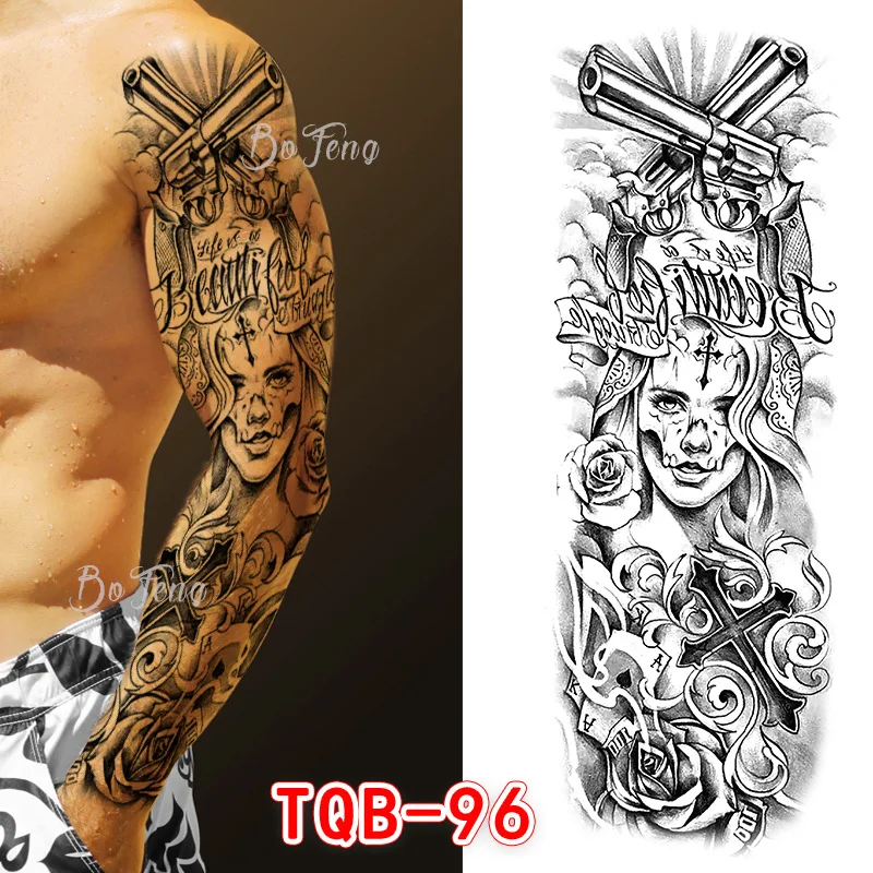 

Wholesale Custom Men's Non-toxic Temporary Waterproof Body Cool Designs Arm Tattoo/ Tatoo Sticker, Multi color