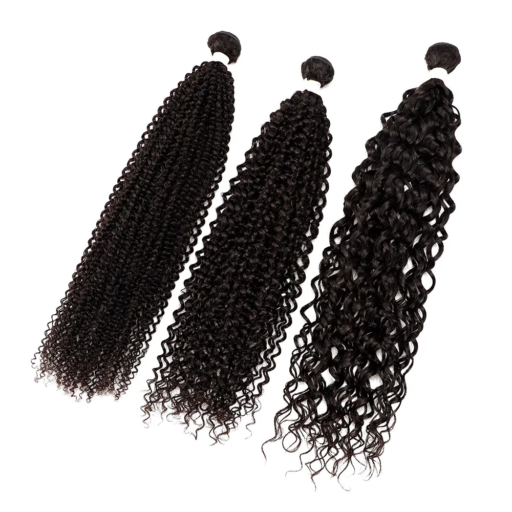 

Wholesale Hair Vendors 40 Inches Brazilian Remy Kinky Curly Hair Water Wave Bundles Hair Extension