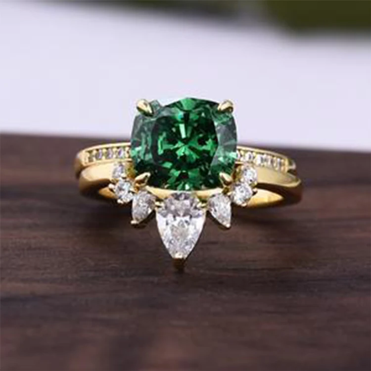 

Moissanite sterling silver wedding rings 3 ct moissanite engagement ring set for woman