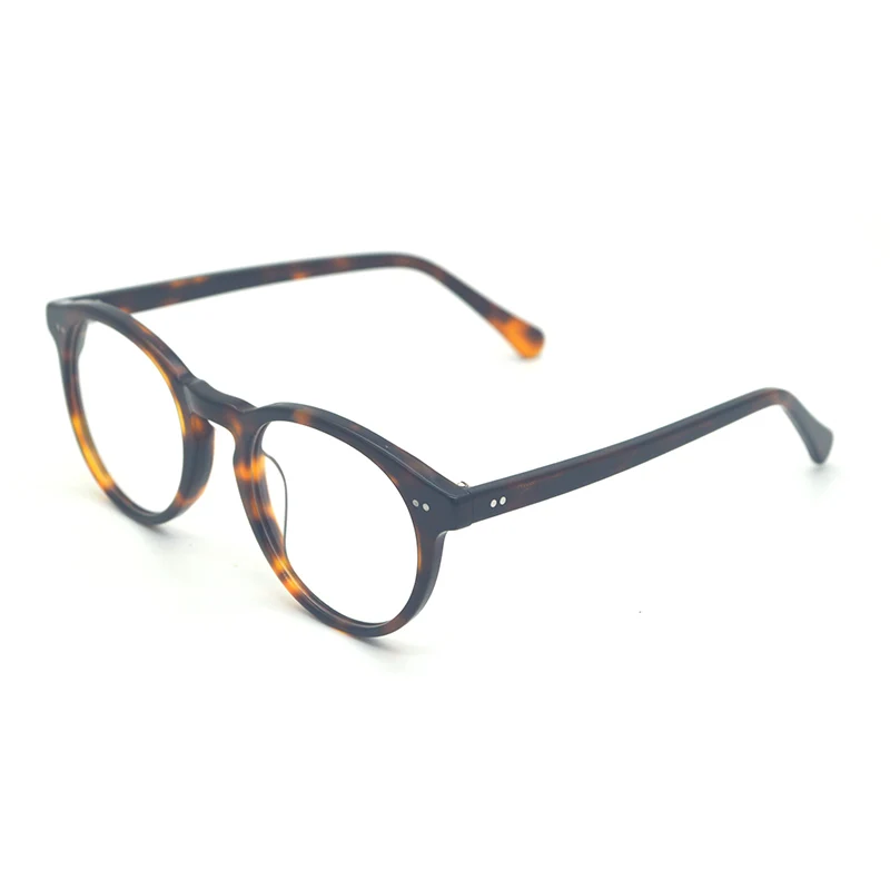 

Lens Removeable Acetate Optical Glasses Men Women Vintage Thick Round Rim Frame Eyeglasses, Customize color