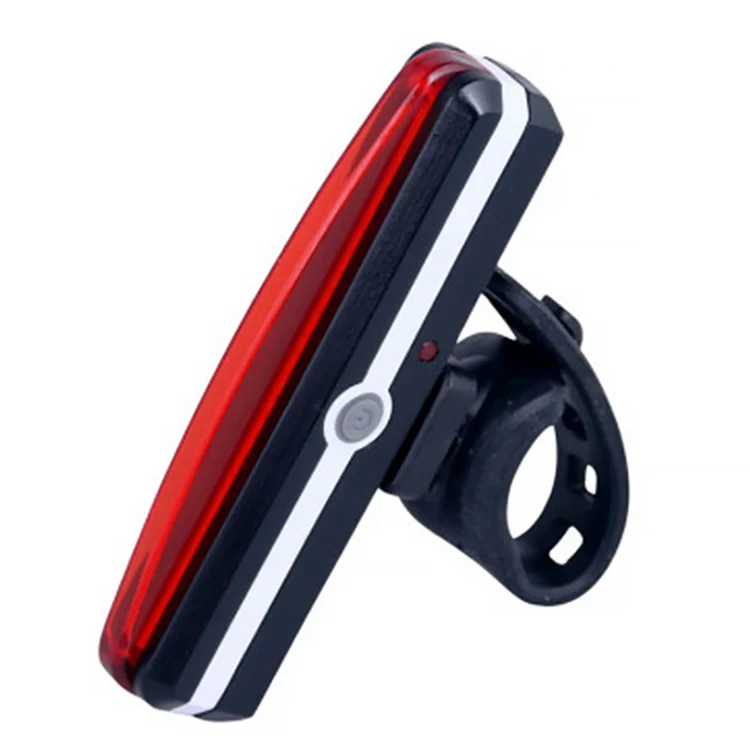 

USB charging warning light Night riding safety light Cycling accessories bicycle tail light, Black+red