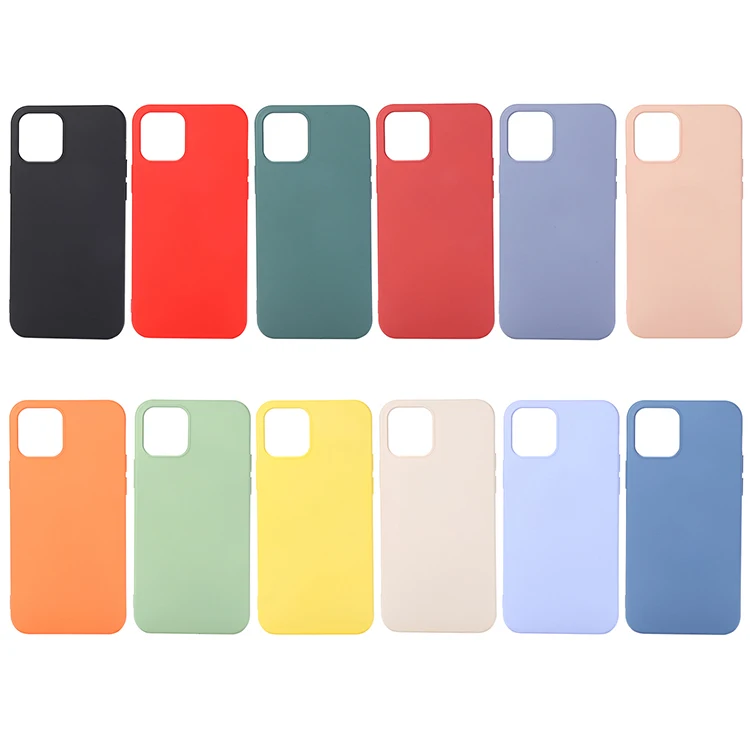 

Hot Selling For iPhone 12 Pro Max Case Mobile Phone Shell Liquid Silicone Case Phone Cover Phone Case, 12 colors