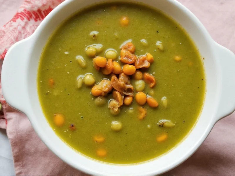 Simple Vegetarian Split Pea Soup Recipe - Ready in 45 Minutes